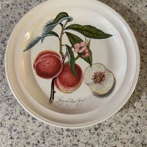 Elegant Fruit Design Saucer Pomona Portmeirion 8.5”